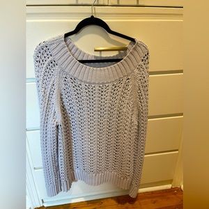 Jcrew size L periwinkle boat neck sweater